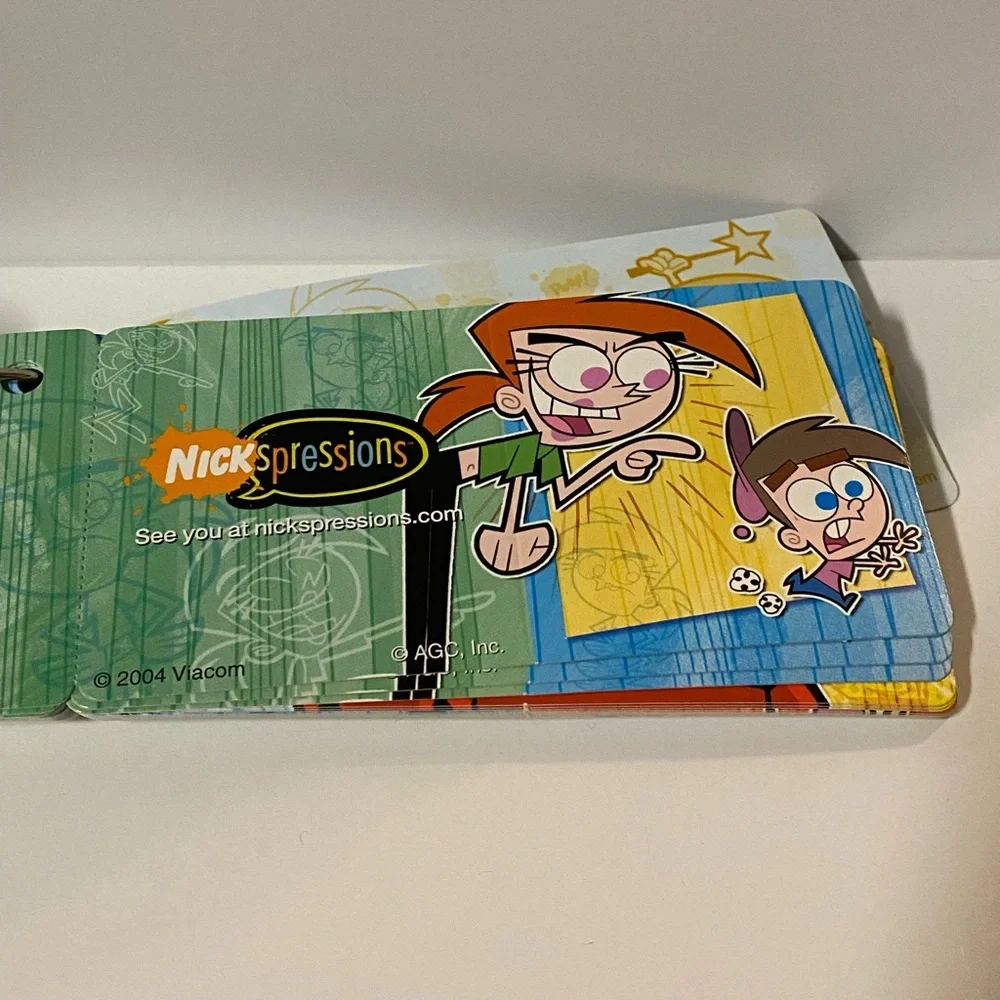 Nickelodeon Nickspressions Cards On The Run The Fairly Odd Parents Y2K Note Clip
